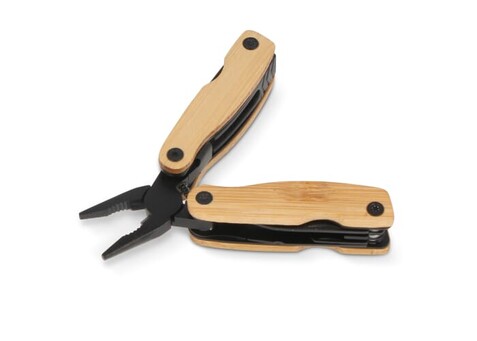 Multi-Tool Bamboo 12 Funktionen - Schwarz bedrucken, Art.-Nr. LT93410-N0002