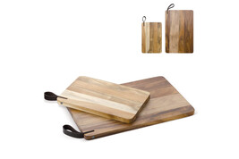 Akazienschneidebrett, 2er Set bedrucken, Art.-Nr. LT94533
