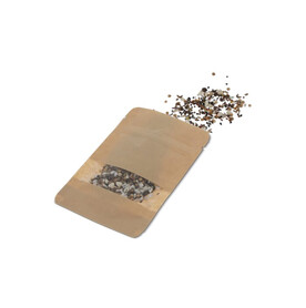 Saatgutbeutel getrocknete Blumen 4 Gramm - Braun bedrucken, Art.-Nr. LT94558-N0051