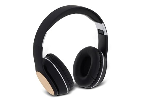 Bamboo Headphone - Schwarz bedrucken, Art.-Nr. LT95014-N0002