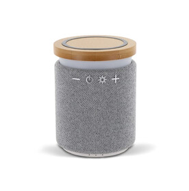 Bamboo wireless speaker - Grau bedrucken, Art.-Nr. LT95021-N0061