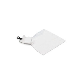 Schlüsselanhänger mit antibakteriellen Mikrofasertuch - Weiß/transparent bedrucken, Art.-Nr. LT95028-N0995