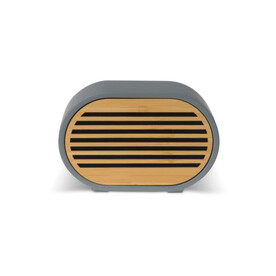 Speaker and wireless charger limestone 5W - Grau bedrucken, Art.-Nr. LT95047-N0061