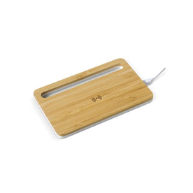 Kabellose Ladestation aus Bambus, 5W - Holz bedrucken, Art.-Nr. LT95095-N0093 Kabellose Ladestation aus Bambus, 5W - Holz bedrucken, Art.-Nr. LT95095-N0093