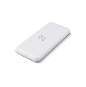 Elite Powerbank inkl. Wireless-Charger 8000mAh - Weiss bedrucken, Art.-Nr. LT95096-N0001