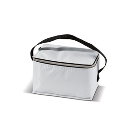 Kühltasche für 6 Dosen 20 x 12.5 x 13 cm - Weiss bedrucken, Art.-Nr. LT95104-N0001