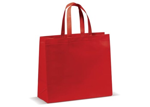 Laminierte Non Woven Tasche 105g/m² - Rot bedrucken, Art.-Nr. LT95111-N0021
