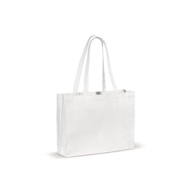 Umhängetasche canvas OEKO-TEX®270g/m² 45x10x33cm - Weiss bedrucken, Art.-Nr. LT95162-N0001