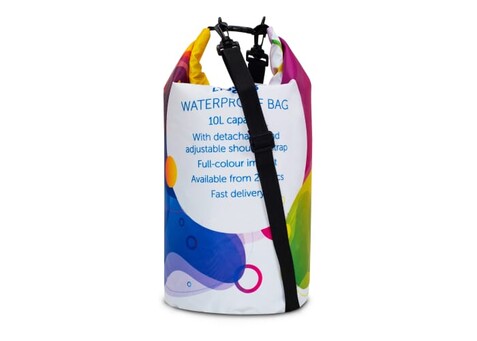 Custom-made wasserdichter Seesack 10L IPX5 - Weiß/transparent bedrucken, Art.-Nr. LT95203-N0995