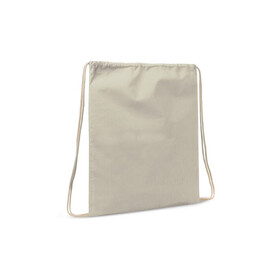 Kordelzugbeutel baumwolle OEKO-TEX® 140g/m² 35x45cm - Ecru bedrucken, Art.-Nr. LT95204-N0054