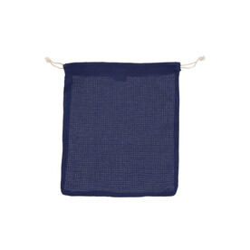 Wiederverwendbare Lebensmitteltasche OEKO-TEX® Baumwolle 25x30cm - Dunkelblau bedrucken, Art.-Nr. LT95207-N0010