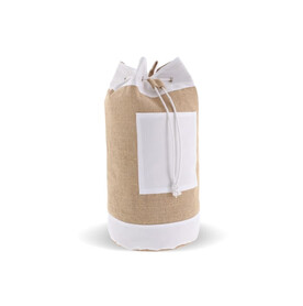 Seesack aus Baumwolle und Jute - Ecru bedrucken, Art.-Nr. LT95268-N0054