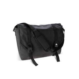 Laptop-Messenger-Tasche Liam RPET 12L - Schwarz bedrucken, Art.-Nr. LT95285-N0002
