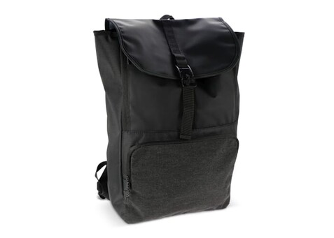 Laptop-Rucksack Liam RPET 20L - Schwarz bedrucken, Art.-Nr. LT95286-N0002
