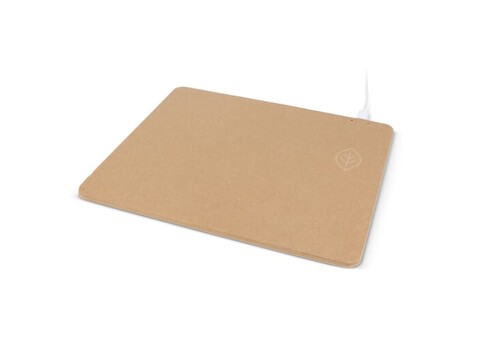 Mousepad mit kabellosem Ladegerät aus Recyclingpapier - Natur bedrucken, Art.-Nr. LT95656-N0094 Mousepad mit kabellosem Ladegerät aus Recyclingpapier - Natur bedrucken, Art.-Nr. LT95656-N0094
