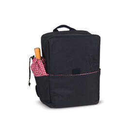 Picknick-Rucksack aus R-PET-Material - Dunkelblau bedrucken, Art.-Nr. LT95901-N0010