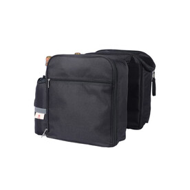 Doppel-Picknick-Fahrradtasche - Schwarz bedrucken, Art.-Nr. LT95907-N0002 Doppel-Picknick-Fahrradtasche - Schwarz bedrucken, Art.-Nr. LT95907-N0002