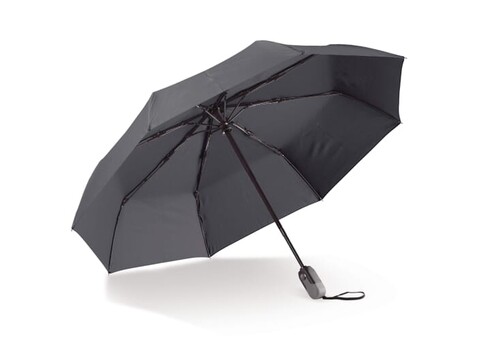 Luxus-Faltschirm 22” mit automatischer Öffnung und Schließung - Schwarz bedrucken, Art.-Nr. LT97105-N0002