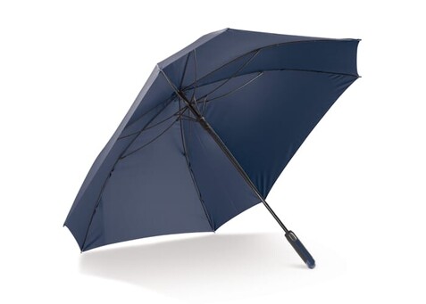 Luxus 27” quadratischer Regenschirm mit automatischer Öffnung - Dunkelblau bedrucken, Art.-Nr. LT97107-N0010