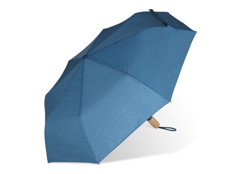 21” faltbarer Regenschirm aus R-PET -Material mit Automatiköffnung - Dunkelblau bedrucken, Art.-Nr. LT97112-N0010