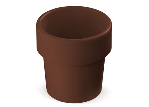 Heiß-aber-cool Kaffeebecher 240ml - Braun bedrucken, Art.-Nr. LT98706-N0051