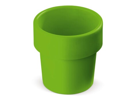 Heiß-aber-cool Kaffeebecher 240ml - Hellgrün bedrucken, Art.-Nr. LT98706-N0032