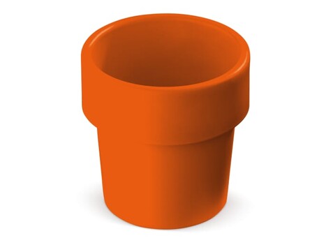 Heiß-aber-cool Kaffeebecher 240ml - Orange bedrucken, Art.-Nr. LT98706-N0026