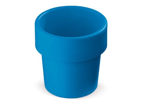 Heiß-aber-cool Kaffeebecher 240ml - Blau bedrucken, Art.-Nr. LT98706-N0011
