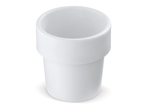 Heiß-aber-cool Kaffeebecher 240ml - Weiss bedrucken, Art.-Nr. LT98706-N0001