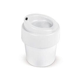 Heiß-aber-cool Kaffeebecher mit Deckel 240ml - Weiss / Weiss bedrucken, Art.-Nr. LT98707-N0101 Heiß-aber-cool Kaffeebecher mit Deckel 240ml - Weiss / Weiss bedrucken, Art.-Nr. LT98707-N0101