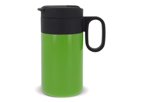 Isolierbecher Flow mit Griff 250ml - Hellgrün bedrucken, Art.-Nr. LT98713-N0032