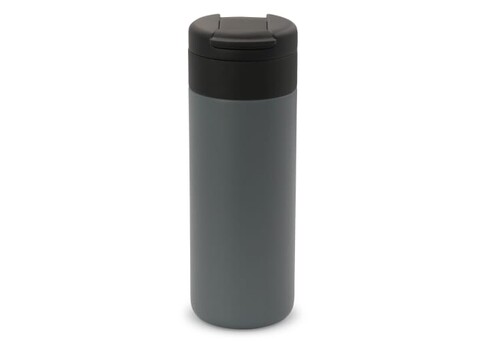 Isolierbecher Flow 400ml - Dunkelgrau bedrucken, Art.-Nr. LT98714-N0060