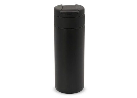 Isolierbecher Flow 400ml - Schwarz bedrucken, Art.-Nr. LT98714-N0002