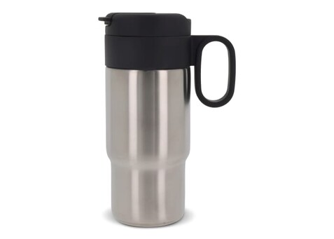 Isolierbecher Flow mit Griff 300ml - Silber bedrucken, Art.-Nr. LT98716-N0005
