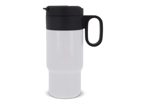 Isolierbecher Flow mit Griff 300ml - Weiss bedrucken, Art.-Nr. LT98716-N0001