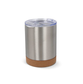 T-ceramic Thermobecher mit Deckel Lena 350ml - Silber bedrucken, Art.-Nr. LT98726-N0005