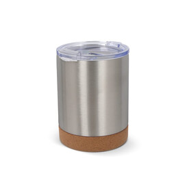 T-ceramic Thermobecher mit Deckel Lena 350ml - Silber bedrucken, Art.-Nr. LT98726-N0005