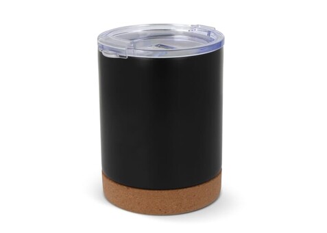 T-ceramic Thermobecher mit Deckel Lena 350ml - Schwarz bedrucken, Art.-Nr. LT98726-N0002