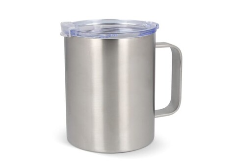 T-ceramic Thermobecher mit Deckel Danube 350ml - Silber bedrucken, Art.-Nr. LT98727-N0005