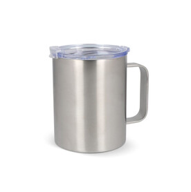 T-ceramic Thermobecher mit Deckel Danube 350ml - Silber bedrucken, Art.-Nr. LT98727-N0005