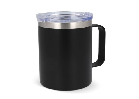 T-ceramic Thermobecher mit Deckel Danube 350ml - Schwarz bedrucken, Art.-Nr. LT98727-N0002