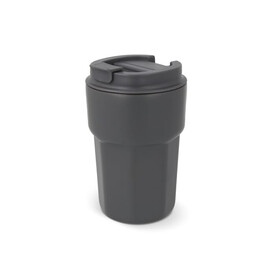 T-ceramic Thermobecher mit Deckel Zambezi 350ml - Grau bedrucken, Art.-Nr. LT98728-N0061