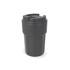 T-ceramic Thermobecher mit Deckel Zambezi 350ml - Grau bedrucken, Art.-Nr. LT98728-N0061