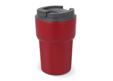 T-ceramic Thermobecher mit Deckel Zambezi 350ml - Dunkelrot bedrucken, Art.-Nr. LT98728-N0020