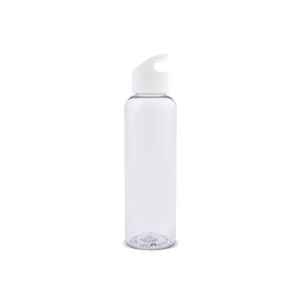 Loop Flasche transparent R-PET 600ml - Transparent Weiss bedrucken, Art.-Nr. LT98744-N0401