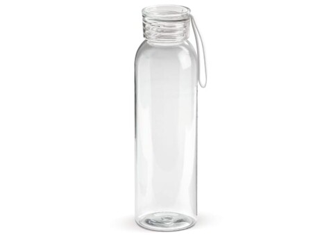 Trinkflasche 600ml - Transparent Weiss bedrucken, Art.-Nr. LT98766-N0401