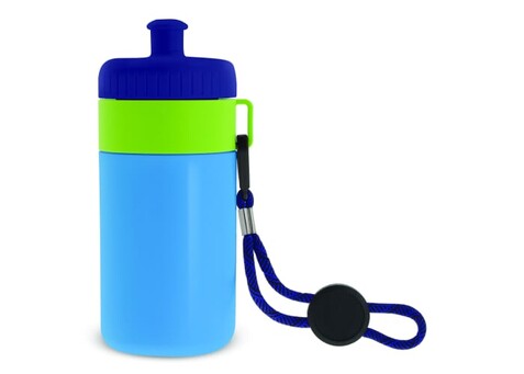 Sportflasche mit Halteschlaufe 500ml - Kombination bedrucken, Art.-Nr. LT98785-N0999