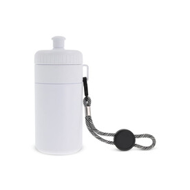 Sportflasche mit Halteschlaufe 500ml - Weiss / Weiss bedrucken, Art.-Nr. LT98785-N0101 Sportflasche mit Halteschlaufe 500ml - Weiss / Weiss bedrucken, Art.-Nr. LT98785-N0101