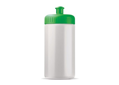 Sportflasche classic 500ml - Weiss / Grün bedrucken, Art.-Nr. LT98795-N0131