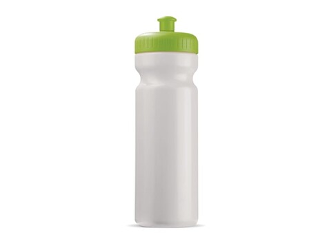 Sportflasche classic 750ml - Weiss / Hellgrün bedrucken, Art.-Nr. LT98797-N0132